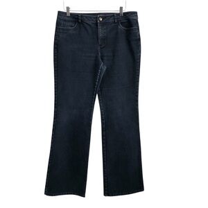 Lafayette 148 | Mid Rise Dark Wash Denim Boot Cut Jeans Size 12